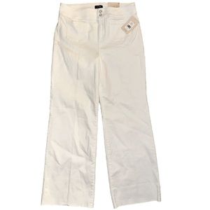 NYDJ Teresa Wide Leg Jeans 14 Optic White Lift X Tuck Technology